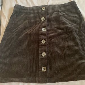 Button down black skirt